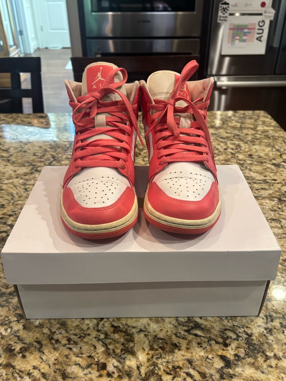 Nike Jordans in Strawberries and Cream